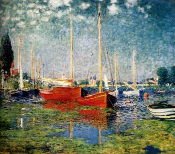 尅勞德 莫奈 The Red Boats, Argenteuil 尅勞德 莫奈 The Red Boats, Argenteuil